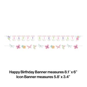 Forest Fairy Birthday Banner 2 Count
